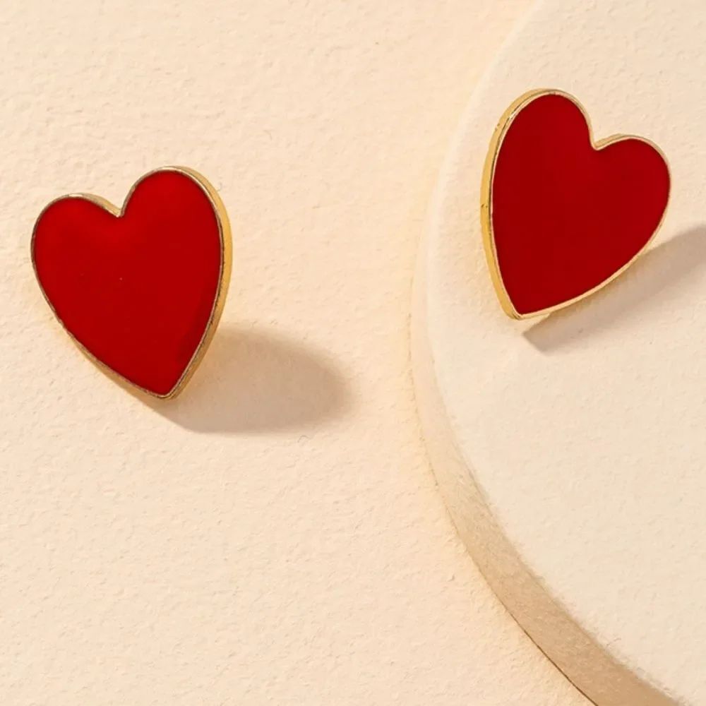 Heart Red Earrings A997